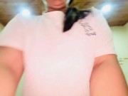 POV my roommate comes to fuck and rides like a cowgirl. latin vanessa 13/16