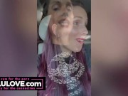 Big boobs babe getting outfit & makeup/hair done for Universal Halloween Horror Nights DAY time tour vlog - Lelu Love 9/16