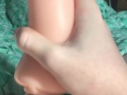 18 Virgin with fake pussy toy! 13/16