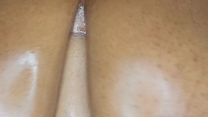 My supple breasts oiled up