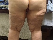 Fat busty chubby mature milf playing with her phat BBW SSBBW pussy close up - jerk off & make me cum 13/16