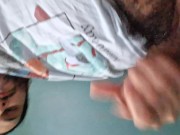 I am jerking off my hard dick 14/16