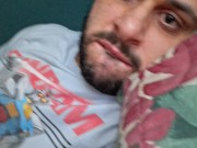 I am jerking off my hard dick 2/16