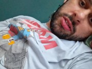 I am jerking off my hard dick 4/16