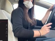 Un abonné contrôle mon lush pendant que je conduis. Je suis obligée de m'arrêter pour jouir! 4/16