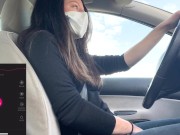 Un abonné contrôle mon lush pendant que je conduis. Je suis obligée de m'arrêter pour jouir! 6/16