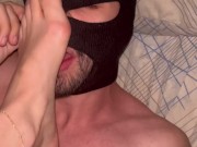 Slave licking my feet 16/16