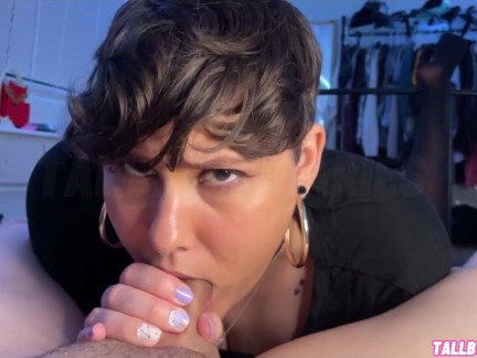 Cute tomboy addicted to bestfriends big cock then worships it to cure depression (teaser)