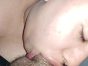 first blowjob of the day, swallowing to get it wet enough so I can spit🍆💦🥛🫦🤤😋🥛🥛🥛🥛🥛💦💦💦 8/16