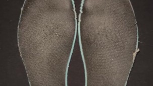 Cumshot on my friends worn nike shoes