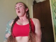 Muscle Girl Claudia’s Sweaty HIIT Workout - full vid in my stores! 11/16