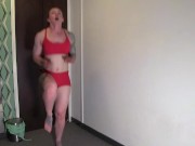 Muscle Girl Claudia’s Sweaty HIIT Workout - full vid in my stores! 13/16