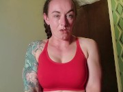 Muscle Girl Claudia’s Sweaty HIIT Workout - full vid in my stores! 15/16