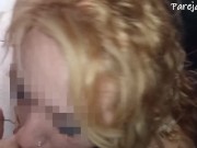 Clienta caliente me hace una mamada en la trastienda y me saca toda la leche.