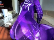 Spiderman X: Mary J Steals Miles Morales' Powers With Multiple Creampies!🕷️ 8/16