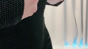 Cute girl self weight training torture nipples