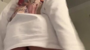 brunette in sexy panties