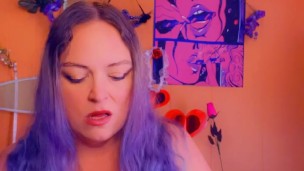 Mama rolling a blunt