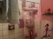 Me llene de CUM eyaculándome encima y tuve que pegarme un lindo baño