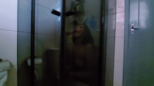 My married neighbor visited me for the second time and we took a bath together