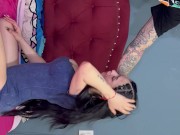 Brunette Whit Big Tits Blowjob 2/16