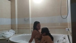 pussy licking and pussy riding in the tub part 1