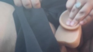 Squirting in the car