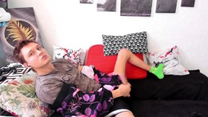 Powerful Hard Wanking. Fast male orgasm. Sexy handsome man gets pleasure. Jerk off. Handjob