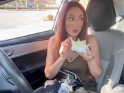 Artemisia Love Eating a Burrito in the car Full videos on OF 14/16