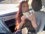 Artemisia Love Eating a Burrito in the car Full videos on OF 6/16