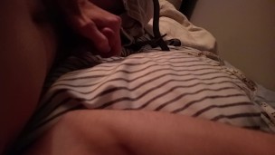 Me wanking my cut cock like an uncut guy