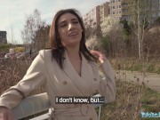 Public Agent Super sexy brunette shows off her tits and ass and suck and fucks 2/16