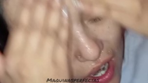 CUM ON FACE, Real semen mask