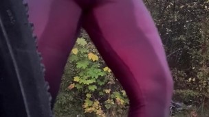 Winter pee yoga pants public embarrassment