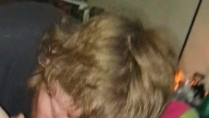 Daddy eating my tight little pussy