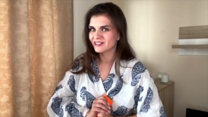 Stepmother with Fat Cock makes Stepson licking her milky Nipples