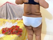 Arabian BBC Hot Naked Mom Wearing Asian Bra Panty & Saree To Seduce Stranger Guy For Fucking 4/16