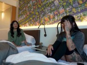 Secret Sex Vacation with Thick Step Sis & Hot Goth GF - Cami Strella x Effy Cutie x Lev Lebien 2/16