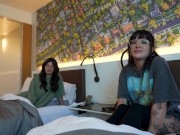 Secret Sex Vacation with Thick Step Sis & Hot Goth GF - Cami Strella x Effy Cutie x Lev Lebien 3/16