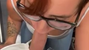 blowjob in the lift