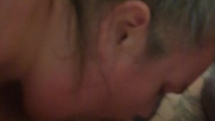 BBW goddess girlfriend gives the best blowjob.