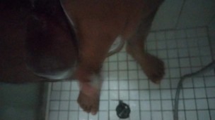 Cum shot in the bathroom horny guy missing his girlfriend