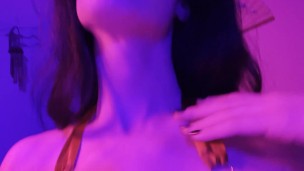 Chanel Noir Oils Up Tits and Cock Before Cumming