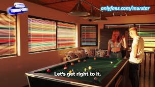 Fucking on the pool table with the pool coach.