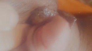 Pussy pump with big labia and clit