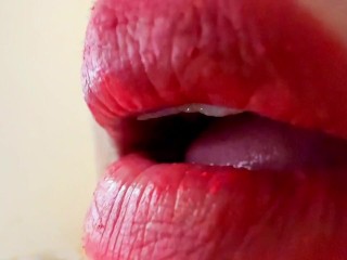 Beautiful ASMR Glory Hole Lips Hot Anippe Want Sucking Your Cock!