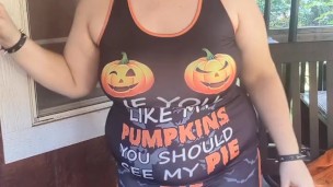 Chubby BBW Nerd Fucks Both Holes and Shows Off