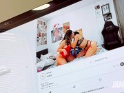PRIVADO CALIENTE! Colombianas deliciosas se comen frente a una cámara webcam.