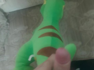 Green dinosaur t-rex