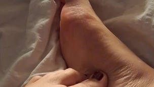 Rosie’s Sensual Foot and Toe Massage - Lotion-Lathered Feet Play and Tease - Preparing for Cum